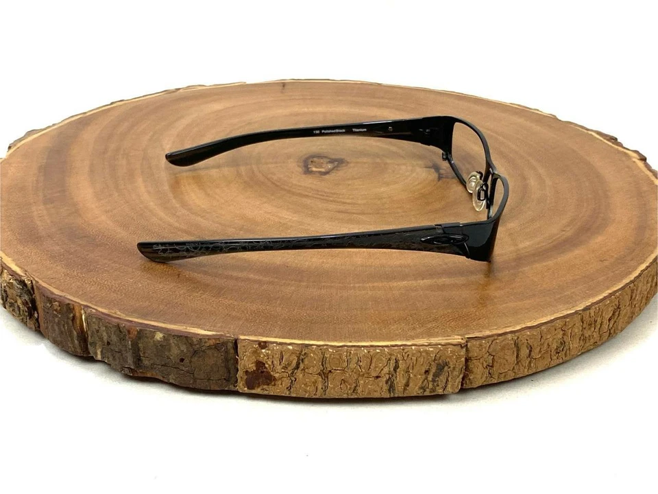 Marco de gafas Oakley Coto 4.0 titanio pulido negro rectangular 51 15 130 mm Foto 3 de 4