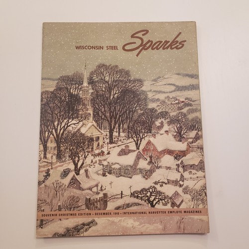 VTG 1948 Wisconsin Steel Employee Magazine Sparks Christmas Edition Souvenir Dec - Picture 1 of 6