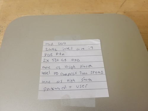 Apple A1347 Mac Mini Mid 2011 i7 8gb RAM 2x 500gb HDD Computer - Picture 2 of 5