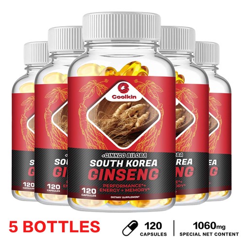 Corea del Sud Ginseng + Ginkgo Biloba - Supporta energia, resistenza, concentrazione, prestazioni - Foto 12 di 12