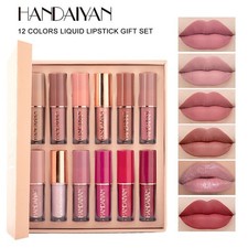 Liquid Lipstick 12 pcs Set Assorted Colors Moisturizing for Everyday Beauty