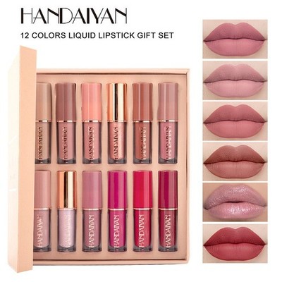  Liquid Lipstick 12 pcs Set Assorted Colors Moisturizing for Everyday Beauty
