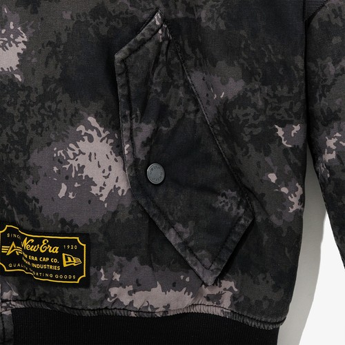 New Era X Alpha Industries MLB LA Dodgers MA-1 Jacket, Black Camo - Picture 13 of 15