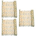  3 Rolls Artificial Flower Fence Garden Screen Plastic Decoration