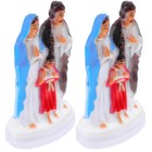  2pcs Luminous Plastic Statue Desktop Luminous Ornament Study Room Desk