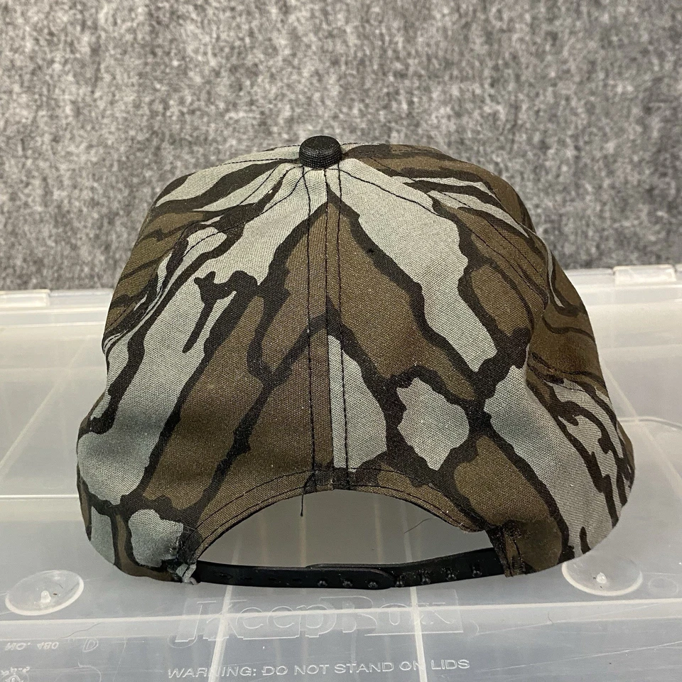 Vintage Realtree Trebark Camo Hat Trucker Cap 90s Hunting Snapback Made in USA - Image 4 of 4
