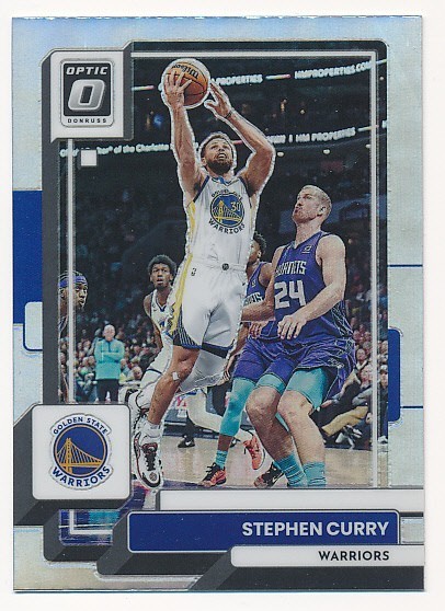 STEPHEN CURRY 2022-23 DONRUSS OPTIC SILVER PRIZM #96 GOLDEN STATE WARRIORS MINT