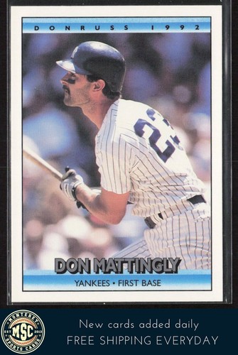 Don Mattingly 1992 Donruss #596 New York Yankees - Picture 1 of 2