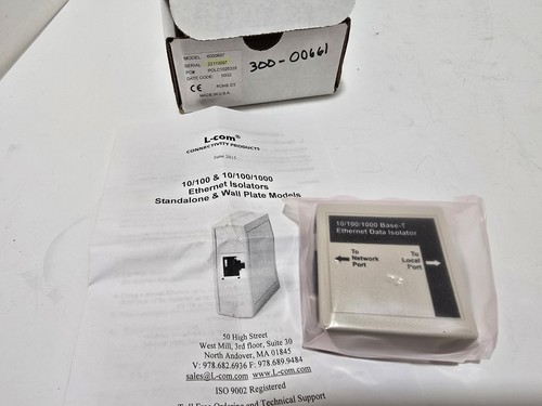 NEU L-COM 6000697 Ethernet Daten Isolator 10/100 & 10/100/1000 Base-T 