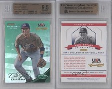2013 USA Baseball Champions Certified National Team Mirror Green Kris Bryant