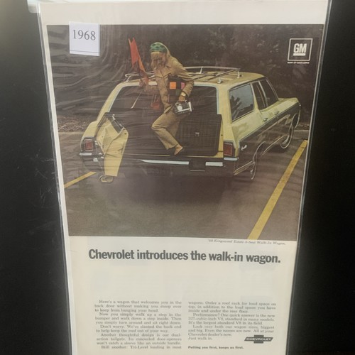 Vintage 1969 Chevrolet Chevy Kingswood Estate Wagon Walk In Ad Advertisement - Picture 1 of 2