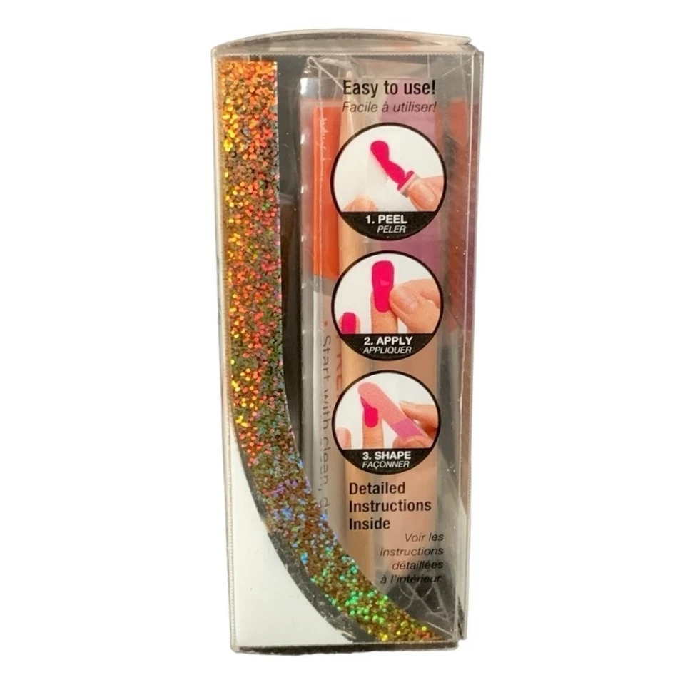 Sally Hansen Efectos de Salón Tiras de Esmalte de Uñas Real Brillo Dorado Conjunto Nuevo Foto 3 de 4