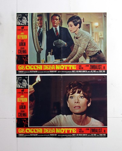 2 Italienische Pbustas-WARTEN BIS DUNKEL-AUDREY HEPBURN-THRILLER-M61-7