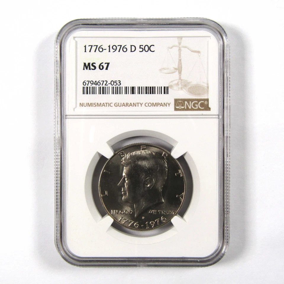 1976 D Kennedy Bicentennial 50c MS 67 NGC Clad Unc SKU:I9806