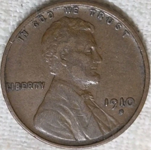 1910 S Lincoln Cent Nice VF+. Breaking up Sets. Free Shipping.