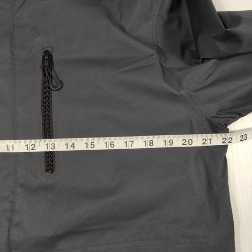 Giacca parka uomo Goodfellow & Co M grigio ardesia con cappuccio antivento impermeabile nuova con etichetta - Foto 10 di 16