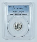 1951-D Roosevelt Dime Boston Collection MS66 PCGS Blue Label