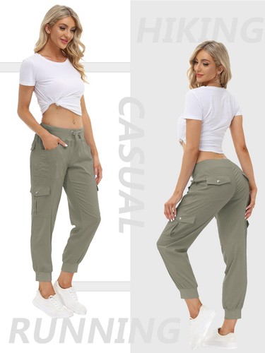 Women's Hiking Pants Cargo Joggers Sweatpants with Pockets Lightweight Quick ... - Bild 3 von 6