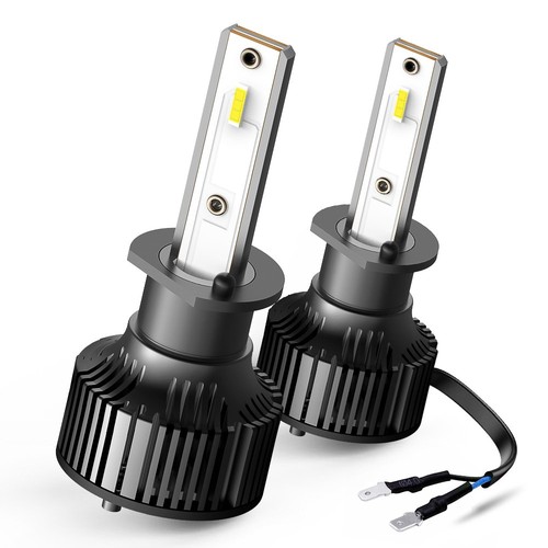 H1 LED Headlight Bulbs 6000K Fog Lamps Beam Light 100W Ultra White Error Free - Picture 10 of 11