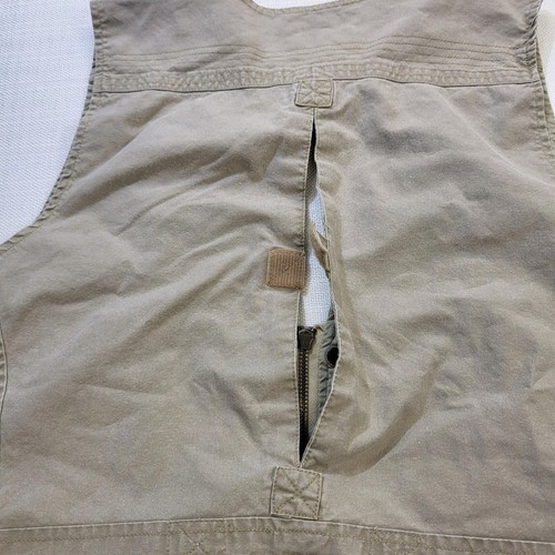 Travel Smith Vest Women's Medium Beige Khaki Safari Utility Fishing Hunting Vtg - Picture 7 of 9