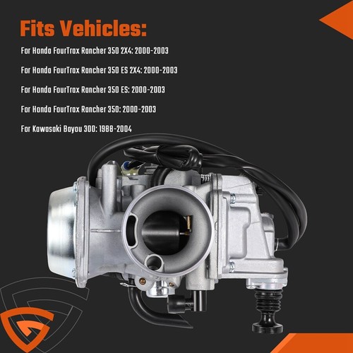Carburetor for Honda TRX350FE FourTrax Rancher ES 2000-2003 15003-1742 2x4 4x4 - Foto 3 di 12