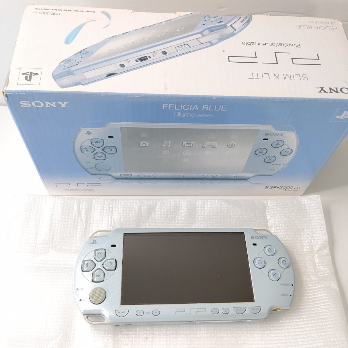 PlayStation Portable - [希少カラー] PSP-2000 FB FELICIA BLUE PSP PlayStation Portable Felicia Blue (PSP 2000FB) bme6fzu