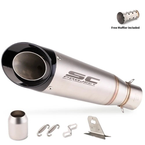 Für Kawasaki Ninja Z900 Honda CB650R Yamaha R3 51mm Motorrad Auspuff Schalldämpfer - Bild 8 von 16