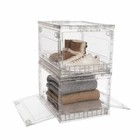 Standyby Clear Transparent Fol Collapsible Storage Bin & Organizer, 2-pk 54.9 QT