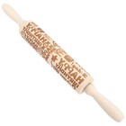 Cookie Stamp Happy Birthday Embossing Rolling Pin Embossed Hawaii