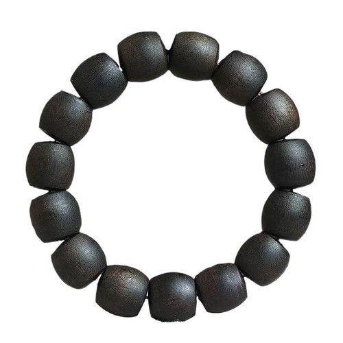 1Pc Agarwood Bracelet Old Material Beads Submerged Grade Jewelry Bracelet - Foto 5 di 5