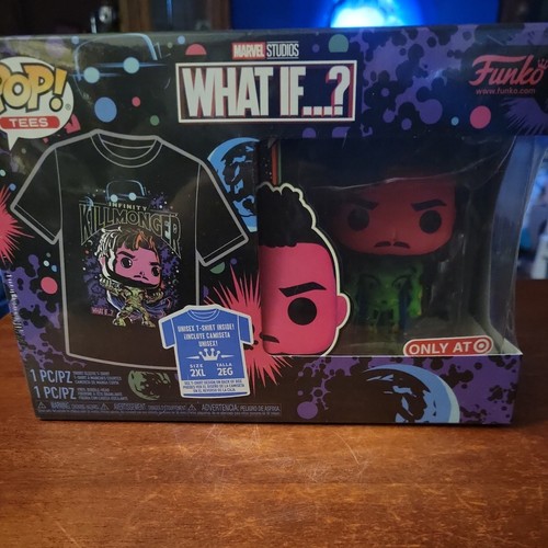 FUNKO POP TEES INFINITY KILLMONGER TARGET EXCLUSIVE XXL Black Panther franchise. - Picture 1 of 4