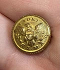 RARE PRE WAR USMA CADET CUFF BUTTON WATERBURY SCOVILL