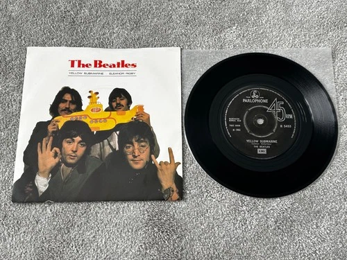 THE BEATLES - YELLOW SUBMARINE / NM UK 7" VINYL SINGLE R5493 ULTRASONIC CLEANED
