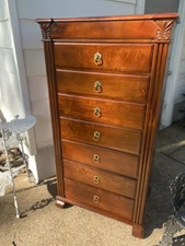 Beautiful Ethan Allen British Classics Tall Chest Lingerie 29-5424 260 Cinnabar