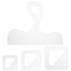  4pcs Acrylcharkulerie -Vorlage Wurstwarenscheibe Griffe Schablone Schneidebrett