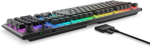 Alienware Tri-Mode Wireless Gaming Keyboard - AW920K (Dark Side of the Moon) - Picture 4 of 8