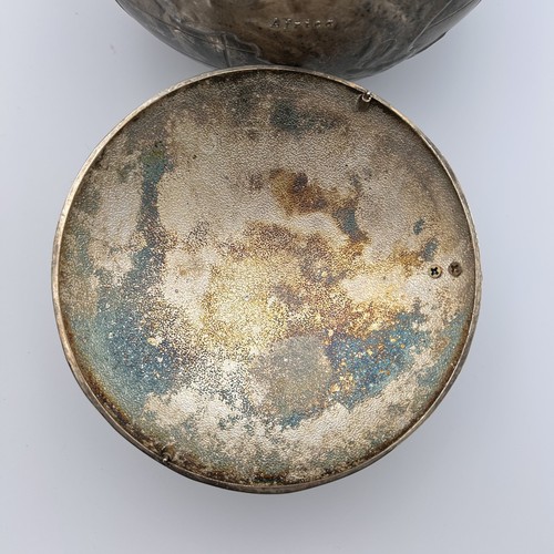 Secchiello ghiaccio vintage International Silver Co World Globe con razzo metà secolo art deco - Foto 6 di 7