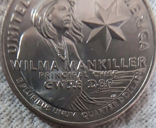 2022 P Wilma Mankiller Scar Face QUARTER W/MULTIPLE ERRORS - Picture 6 of 21