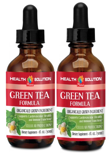 Green Tea Formula Drops Cardiovascular Health and Immune System (2 Bottles)