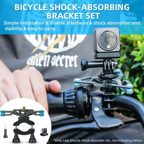 Bicycle Shock Absorber Mount Bracket Universal Bike Holder For Insta360 Camera - Picture 16 of 17