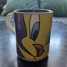 Tweety Bird Cartoon Coffee Mug Vintage 1998 Looney Tunes Gibson