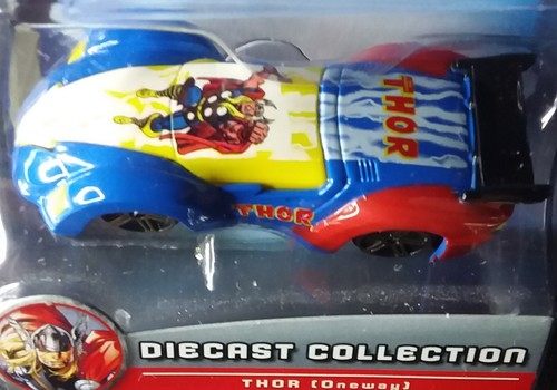 2010 MAISTO 1:64 MARVEL UNIVERSE THOR ONEWAY JOUSTICE LEAGUE MOVIE CAR - Bild 2 von 3