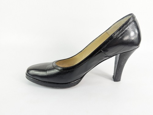 Russell And Bromley Black All Leather High Heel Shoes Uk 5.5 Eu 38.5 - Picture 2 of 7