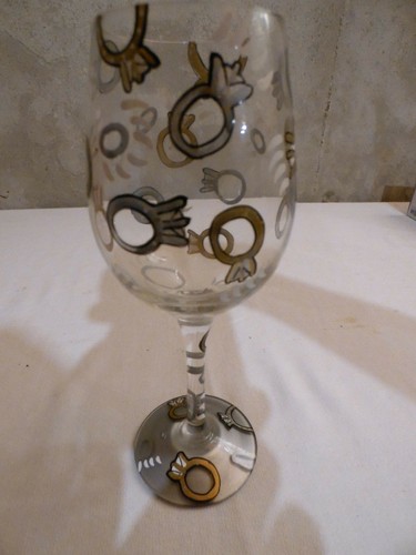 Lolita Wine Glass 15 oz Wedding Toast with Recipe On Bottom New In Box - Picture 2 of 4