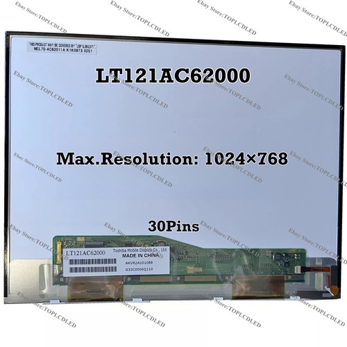LT121AC62000 12.1 Inch 1024×768 30 Pins EDP Laptop Computer LCD Screen - 第 1/1 張圖片