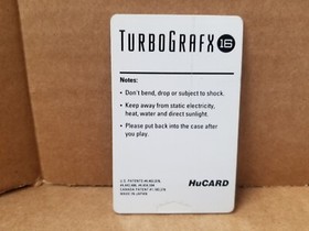 TurboGrafx 16 DROP OFF HuCard Only