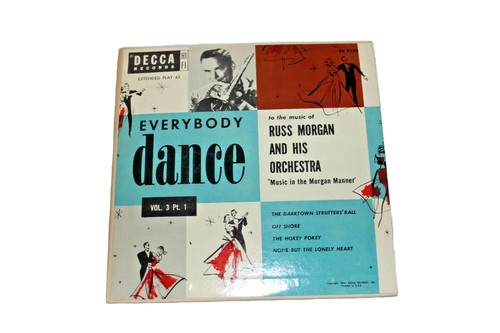 Collectible 45 EP Russ Morgan "Everybody Dance" ED 2142 - 7” Vinyl + Cardboard - Imagen 1 de 3