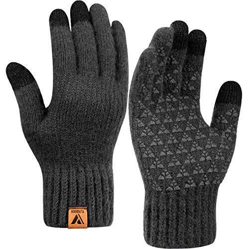 Winter Knit Gloves Warm Full Fingers Men Women w/Upgraded Touch Screen Anti-Slip - Bild 11 von 11