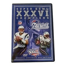 Super Bowl XXXVI Patriots (DVD, 2002) Tom Brady, Drew Bledsoe