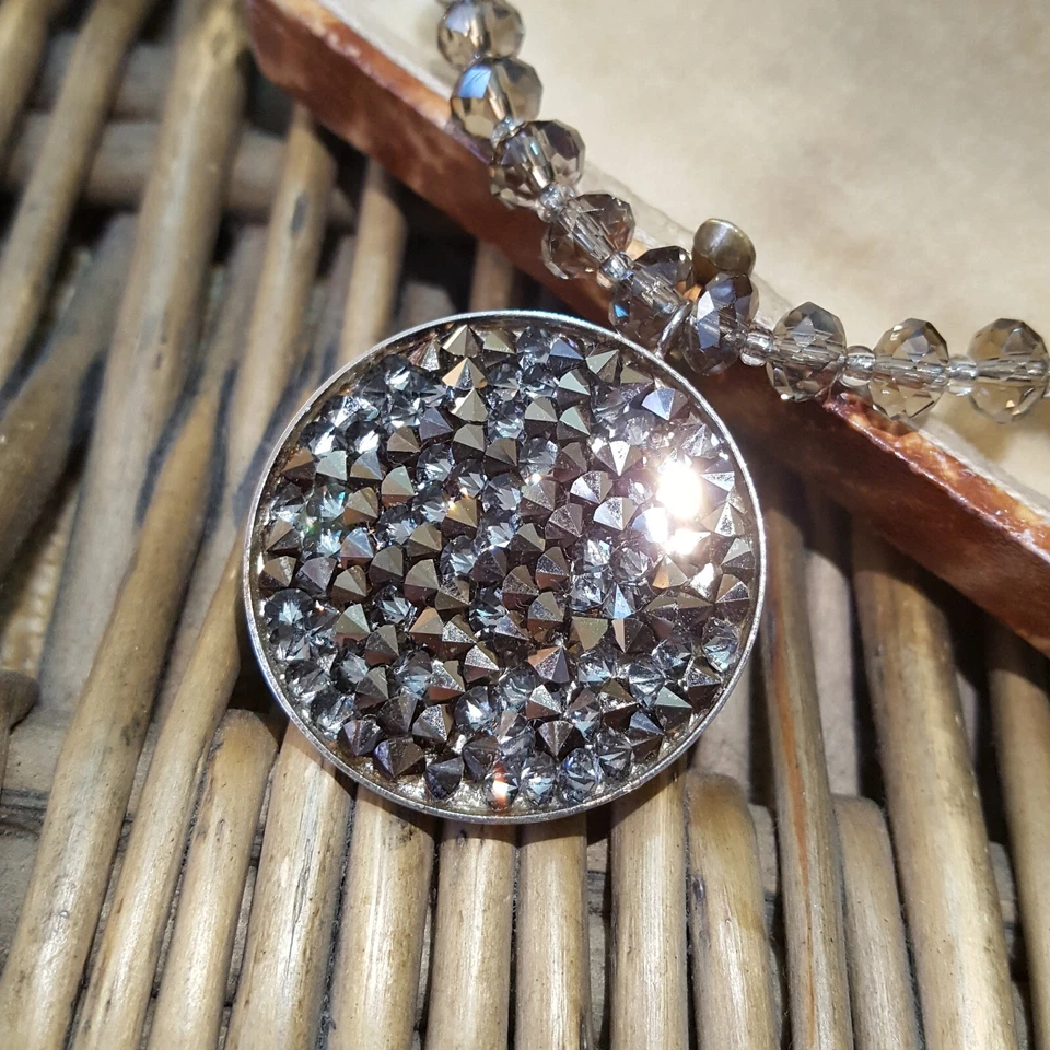 Collar Coeur De Lion, Collar Colgante Cristales Brillantes, Ajustable Foto 4 de 4